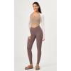 imageODODOS 2 Pack Buttery Soft Cross Waist Leggings for Women ODCLOUD 25quot  28quot Crossover Lounge Yoga PantsBlackpurple Taupe