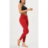 imageODODOS 2 Pack Buttery Soft Cross Waist Leggings for Women ODCLOUD 25quot  28quot Crossover Lounge Yoga PantsBlackred