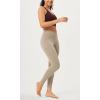 imageODODOS 2 Pack Buttery Soft Cross Waist Leggings for Women ODCLOUD 25quot  28quot Crossover Lounge Yoga PantsBlackshaker Beige