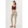 imageODODOS 2 Pack Buttery Soft Cross Waist Leggings for Women ODCLOUD 25quot  28quot Crossover Lounge Yoga PantsBlackshaker Beige