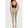 imageODODOS 2 Pack Buttery Soft Cross Waist Leggings for Women ODCLOUD 25quot  28quot Crossover Lounge Yoga PantsBlackshaker Beige
