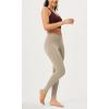 imageODODOS 2 Pack Buttery Soft Cross Waist Leggings for Women ODCLOUD 25quot  28quot Crossover Lounge Yoga PantsBlackshaker Beige
