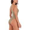 imageODODOS 2 Pack Seamless Bodysuit for Women Ribbed Tank Top Sexy Sleeveless BodysuitsTaupemushroom Strappy