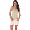 imageODODOS 2 Pack Seamless Bodysuit for Women Ribbed Tank Top Sexy Sleeveless BodysuitsTaupemushroom Strappy