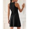 imageODODOS Casual Flare Tank Dress for Women Summer Sleeveless Sundress Mini Skater DressBlack