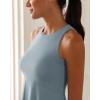 imageODODOS Casual Flare Tank Dress for Women Summer Sleeveless Sundress Mini Skater DressBlue Fusion