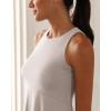 imageODODOS Casual Flare Tank Dress for Women Summer Sleeveless Sundress Mini Skater DressLight Beige