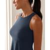 imageODODOS Casual Flare Tank Dress for Women Summer Sleeveless Sundress Mini Skater DressMidnight