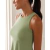 imageODODOS Casual Flare Tank Dress for Women Summer Sleeveless Sundress Mini Skater DressOlive Green