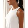 imageODODOS Casual Flare Tank Dress for Women Summer Sleeveless Sundress Mini Skater DressWhite