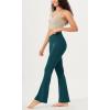 imageODODOS Cloud Feeling Crossover Flared Pants with Pockets for Women Cross Waist Bootcut Lounge Yoga Pants 30quot  32quot InseamForest Teal