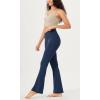 imageODODOS Cloud Feeling Crossover Flared Pants with Pockets for Women Cross Waist Bootcut Lounge Yoga Pants 30quot  32quot InseamNavy