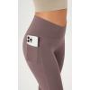 imageODODOS Cloud Feeling Crossover Flared Pants with Pockets for Women Cross Waist Bootcut Lounge Yoga Pants 30quot  32quot InseamPurple Taupe