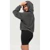 imageODODOS Modal Soft Long Sleeve Cropped Hoodie for Women Oversized Pullover Sweatshirts with PocketCharcoal