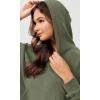 imageODODOS Modal Soft Long Sleeve Cropped Hoodie for Women Oversized Pullover Sweatshirts with PocketDark Sage