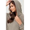 imageODODOS Modal Soft Long Sleeve Cropped Hoodie for Women Oversized Pullover Sweatshirts with PocketKhaki