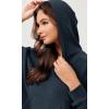 imageODODOS Modal Soft Long Sleeve Cropped Hoodie for Women Oversized Pullover Sweatshirts with PocketNavy