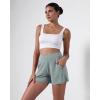 imageODODOS Modal Soft Relaxed Shorts with Pockets for Women High Wasit Casual ShortsGrey Blue