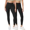 imageODODOS ODCLOUD 2Pack Buttery Soft Lounge Yoga Leggings for Women 23quot  25quot 28quot High Waist Yoga Pants1blackblack