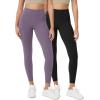 imageODODOS ODCLOUD 2Pack Buttery Soft Lounge Yoga Leggings for Women 23quot  25quot 28quot High Waist Yoga PantsBlackash Violet