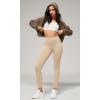 imageODODOS ODCLOUD 2Pack Buttery Soft Lounge Yoga Leggings for Women 23quot  25quot 28quot High Waist Yoga PantsBlackbeige