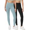 imageODODOS ODCLOUD 2Pack Buttery Soft Lounge Yoga Leggings for Women 23quot  25quot 28quot High Waist Yoga PantsBlackchambray