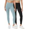imageODODOS ODCLOUD 2Pack Buttery Soft Lounge Yoga Leggings for Women 23quot  25quot 28quot High Waist Yoga PantsBlackchambray