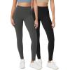 imageODODOS ODCLOUD 2Pack Buttery Soft Lounge Yoga Leggings for Women 23quot  25quot 28quot High Waist Yoga PantsBlackcharcoal