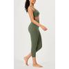 imageODODOS ODCLOUD 2Pack Buttery Soft Lounge Yoga Leggings for Women 23quot  25quot 28quot High Waist Yoga PantsBlackdark Olive