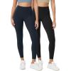 imageODODOS ODCLOUD 2Pack Buttery Soft Lounge Yoga Leggings for Women 23quot  25quot 28quot High Waist Yoga PantsBlackdeep Navy