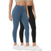 imageODODOS ODCLOUD 2Pack Buttery Soft Lounge Yoga Leggings for Women 23quot  25quot 28quot High Waist Yoga PantsBlackink Blue