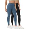 imageODODOS ODCLOUD 2Pack Buttery Soft Lounge Yoga Leggings for Women 23quot  25quot 28quot High Waist Yoga PantsBlackink Blue