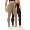 imageODODOS ODCLOUD 2Pack Buttery Soft Lounge Yoga Leggings for Women 23quot  25quot 28quot High Waist Yoga PantsBlacklight Brown