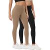 imageODODOS ODCLOUD 2Pack Buttery Soft Lounge Yoga Leggings for Women 23quot  25quot 28quot High Waist Yoga PantsBlacklight Brown
