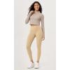 imageODODOS ODLEX 2Pack 78 High Waist Workout Leggings with Pockets for Women 25quot 28quot Tummy Control Athletic Yoga PantsBlackbeige