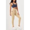 imageODODOS ODLEX 2Pack 78 High Waist Workout Leggings with Pockets for Women 25quot 28quot Tummy Control Athletic Yoga PantsBlackbeige