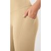 imageODODOS ODLEX 2Pack 78 High Waist Workout Leggings with Pockets for Women 25quot 28quot Tummy Control Athletic Yoga PantsBlackbeige