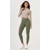 imageODODOS ODLEX 2Pack 78 High Waist Workout Leggings with Pockets for Women 25quot 28quot Tummy Control Athletic Yoga PantsBlackdark Olive