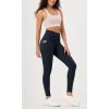 imageODODOS ODLEX 2Pack 78 High Waist Workout Leggings with Pockets for Women 25quot 28quot Tummy Control Athletic Yoga PantsBlackdeep Navy