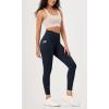 imageODODOS ODLEX 2Pack 78 High Waist Workout Leggings with Pockets for Women 25quot 28quot Tummy Control Athletic Yoga PantsBlackdeep Navy