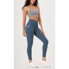 imageODODOS ODLEX 2Pack 78 High Waist Workout Leggings with Pockets for Women 25quot 28quot Tummy Control Athletic Yoga PantsBlackink Blue
