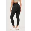 imageODODOS ODLEX 2Pack 78 High Waist Workout Leggings with Pockets for Women 25quot 28quot Tummy Control Athletic Yoga PantsBlackonyx Black Grey