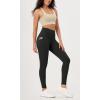 imageODODOS ODLEX 2Pack 78 High Waist Workout Leggings with Pockets for Women 25quot 28quot Tummy Control Athletic Yoga PantsBlackonyx Black Grey