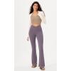 imageODODOS Womens Cross Waist Bootcut Yoga Pants with Inner Pocket Non See Through Bootleg Gym Workout PantsAsh Violet