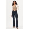 imageODODOS Womens Cross Waist Bootcut Yoga Pants with Inner Pocket Non See Through Bootleg Gym Workout PantsDeep Navy