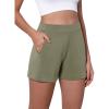 imageODODOS Modal Soft Relaxed Shorts with Pockets for Women High Wasit Casual ShortsDark Sage