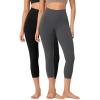 imageODODOS ODCLOUD 2Pack Buttery Soft Lounge Yoga Leggings for Women 23quot  25quot 28quot High Waist Yoga PantsBlackcharcoal