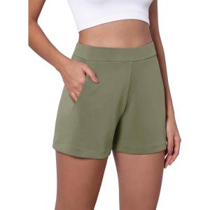 imageODODOS Modal Soft Relaxed Shorts with Pockets for Women High Wasit Casual ShortsDark Sage