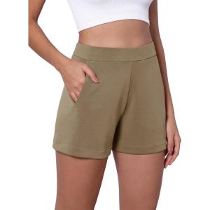 imageODODOS Modal Soft Relaxed Shorts with Pockets for Women High Wasit Casual ShortsEspresso