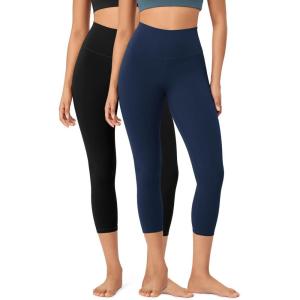 imageODODOS ODCLOUD 2Pack Buttery Soft Lounge Yoga Leggings for Women 23quot  25quot 28quot High Waist Yoga PantsBlacknavy